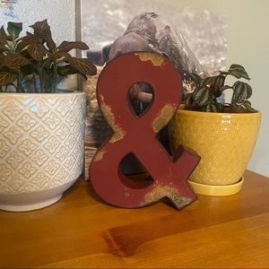 Rustic Metal “&”